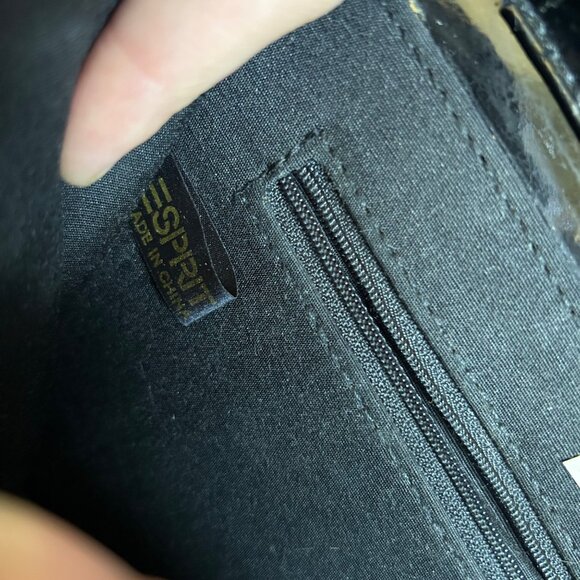 Vintage Y2K Black E-Spirit Crossbody Handbag - Picture 8 of 11